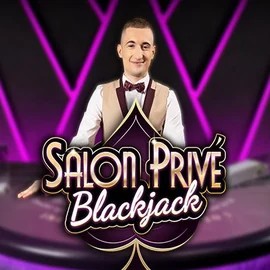 Blackjack Salon Privé online game logo by Ezugi on rolling-slots.net