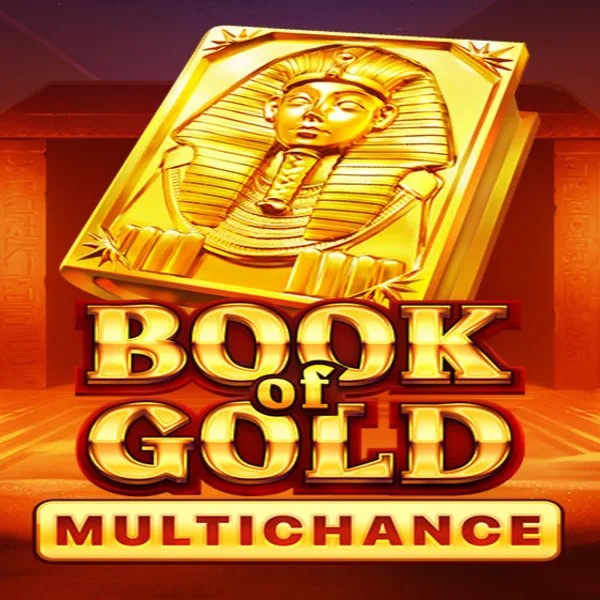 Book of Gold Multichance logo – Slots by Playson at Rolling Slots Casino