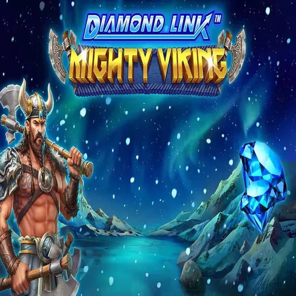 Diamond Link Mighty Viking logo – Slots by Greentube at Rolling Slots Casino