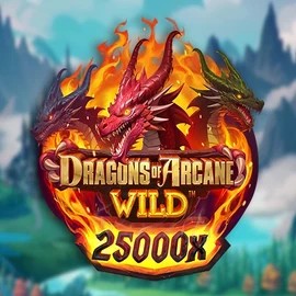 Dragons of Arcane Wild game by Foxium – logo hosted on Rolling Slots Casino