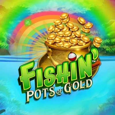 Fishin Pots Of Gold logo – Slots by Gameburger Studios at Rolling Slots Casino