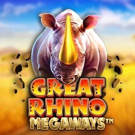 Great Rhino Megaways logo by Pragmatic Play at Rolling Slots Casino