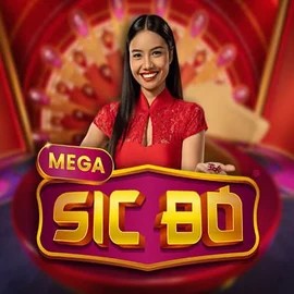 Official Live Casino logo: Mega Sic Bo by Pragmatic Play at Rolling Slots Casino