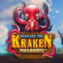 Release the Kraken Megaways online game logo by Pragmatic Play on rolling-slots.net