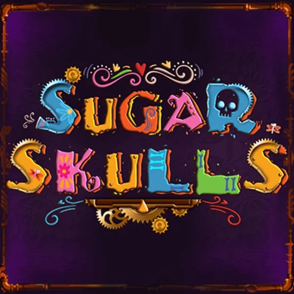 Official Slots logo: Sugar Skulls by Booming Games at Rolling Slots Casino