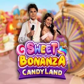 Sweet Bonanza Candy Land Live slot visual from Pragmatic Play available on rolling-slots.net